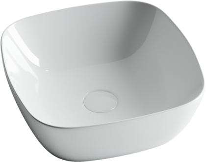 Умывальник чаша накладная квадратная Element 400*400*140мм