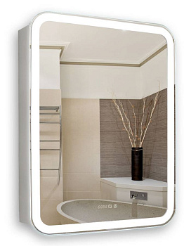 Зеркальный шкаф Creto Attento 60x84см с LED-подсветкой