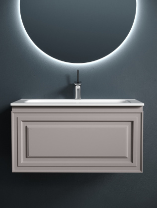 Тумба подвесная SANCOS Very 790х445х406, c одним  ящиком оснащенным доводчиками, Doha Soft , арт.VR80SM Тумба подвесная SANCOS Very 790х445х406, c одним  ящиком оснащенным доводчиками, Doha Soft , арт.VR80SM