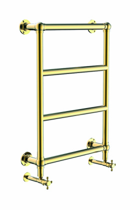 Полотенцесушитель водяной 750x500mm Palazzo, золото
