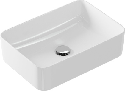 Прямоугольная тонкостенная мебельная раковина CREA, размером 50 см.