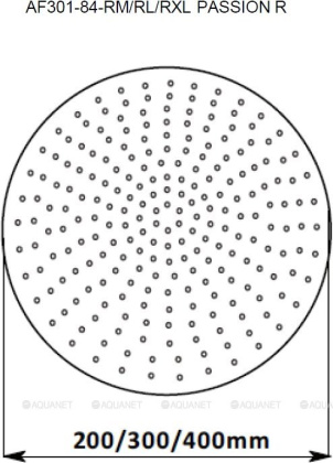 Верхний душ Aquanet Passion AF301-84-RL