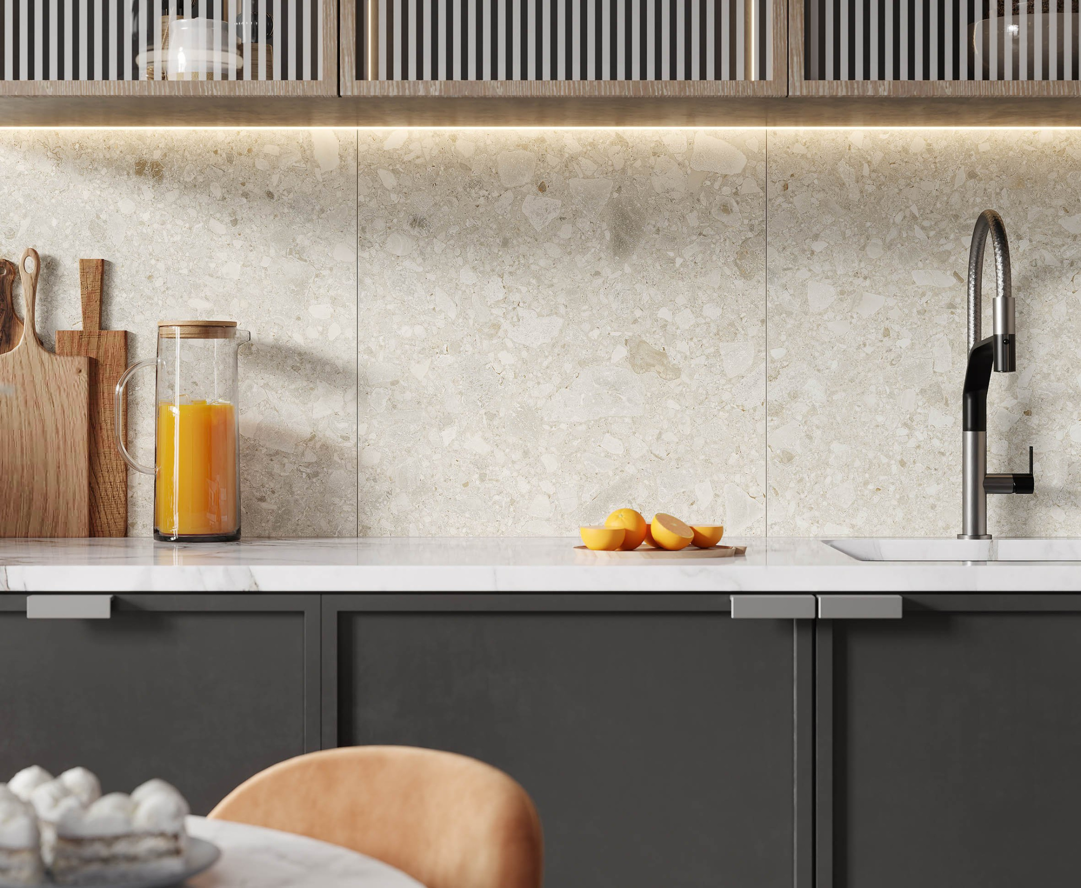 Керамогранит K43_1 Matrix светло-бежевый (60смх60смх8мм) (5шт_1,8м2) Матовая, м2