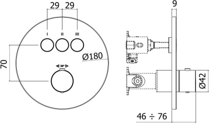 Смеситель для душа Paffoni Compact Box CPT019HG Смеситель для душа Paffoni Compact Box CPT019HG