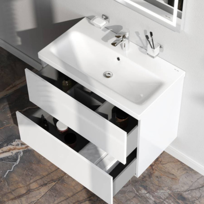 База под раковину подвесная, 58х75х42 см, белая, M90FHX07522WG