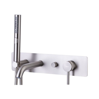 Смеситель для ванны с душем Allen Brau Priority 5.31006-BN (с внутренней частью) никель браш Смеситель для ванны с душем Allen Brau Priority 5.31006-BN (с внутренней частью) никель браш