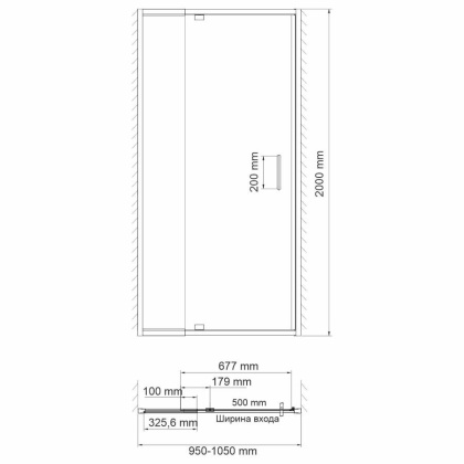 Berkel 48P12 Душевая дверь Wasserkraft