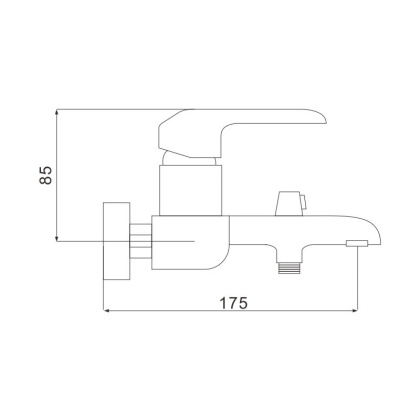 Смеситель для ванны, латунь R2102F Смеситель для ванны, латунь R2102F