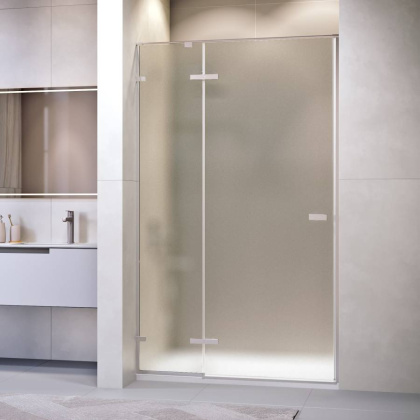 Душевая дверь 140*200 RGW SV-004 Хром/Матовое/8 мм (EasyClean)