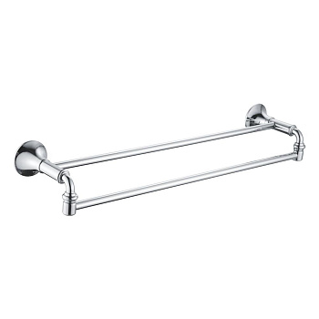 Полотенцедержатель двойной трубчатый, RG1227 Rose, Хром