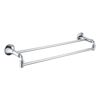 Полотенцедержатель двойной трубчатый, RG1227 Rose, Хром