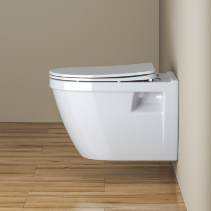 LOTO Унитаз подвесной с сиденьем дюропласт soft close BB070CHR/SC
