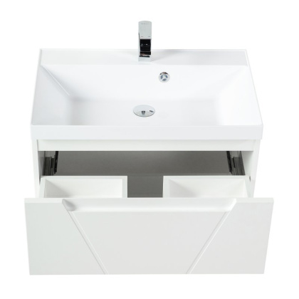 Тумба с раковиной подвесная BelBagno VITTORIA 70 Bianco Lucido-P,раковина белая