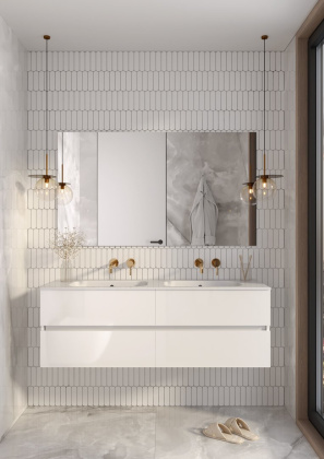 Тумба без раковины Vallessi 140*46cm  Белый глянец 4 полки 837-140-W Boheme Тумба без раковины Vallessi 140*46cm  Белый глянец 4 полки 837-140-W Boheme