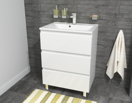 Тумба напольная под умывальник Bali New 650х450 3 ящика (ШхГхВ) 648х446х860 Тумба напольная под умывальник Bali New 650х450 3 ящика (ШхГхВ) 648х446х860