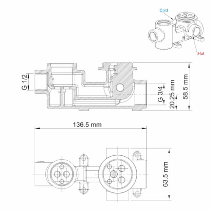 Wern 4241 Смеситель для ванны и душа Wasserkraft Wern 4241 Смеситель для ванны и душа Wasserkraft