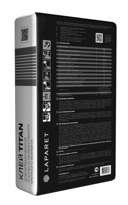 Плиточный клей Laparet Titan Усиленный 25 кг, шт Плиточный клей Laparet Titan Усиленный 25 кг, шт