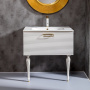 Тумба Linea 80 белая+Золото 842-080-WG Boheme Тумба Linea 80 белая+Золото 842-080-WG Boheme