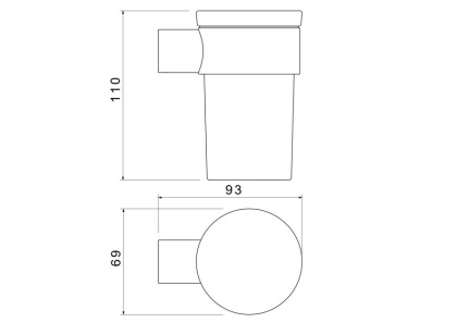 Стакан с держателем AQUATEK AQ4427CR ЛИРА