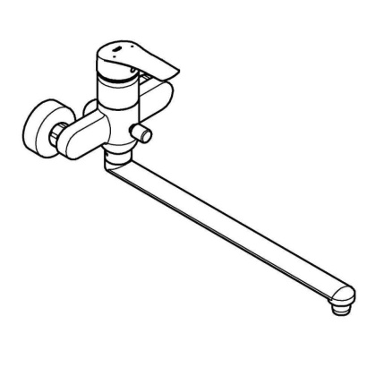 Смеситель Grohe Eurosmart 2021 для ванны и раковины, 23992003 Смеситель Grohe Eurosmart 2021 для ванны и раковины, 23992003