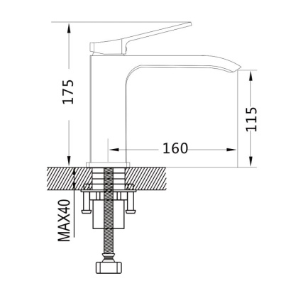 Смеситель для раковины Shevanik S41H S4101H Смеситель для раковины Shevanik S41H S4101H