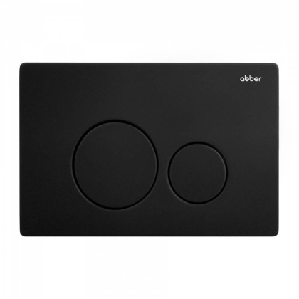 Кнопка смыва ABBER AC0121MB черная матовая Кнопка смыва ABBER AC0121MB черная матовая