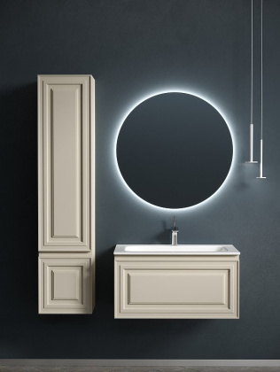 Тумба подвесная SANCOS Very 790х445х406, c одним  ящиком оснащенным доводчиками, Beige Soft , арт.VR80CE Тумба подвесная SANCOS Very 790х445х406, c одним  ящиком оснащенным доводчиками, Beige Soft , арт.VR80CE