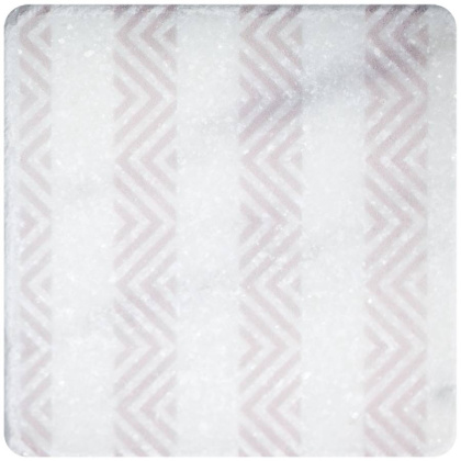 Натуральный мрамор, WHITE MOTIF №8 10x10, Marble