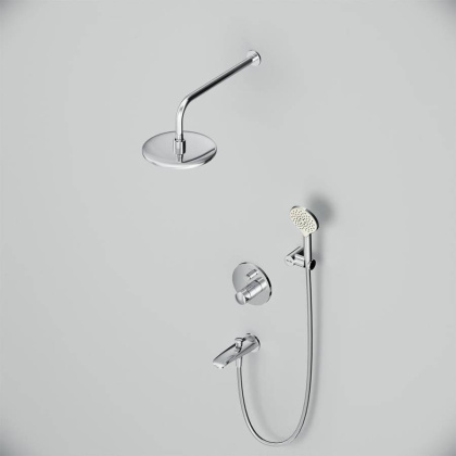 FP85A10020 X-Joy TouchReel, набор: Нажимной Смеситель д/в/душа, верхний душ 220 мм, держатель д/верхн.ду FP85A10020 X-Joy TouchReel, набор: Нажимной Смеситель д/в/душа, верхний душ 220 мм, держатель д/верхн.ду