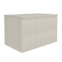 База под раковину Welle 800 подвесная, 2 выкатных ящика soft-close, M.Beige