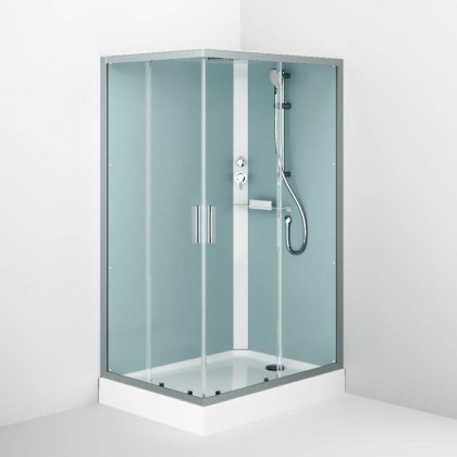 W90C-404-12080MT Gem кабина душевая 120x80, прямоугольная, профиль матовый Хром, стекло прозрачное W90C-404-12080MT Gem кабина душевая 120x80, прямоугольная, профиль матовый Хром, стекло прозрачное