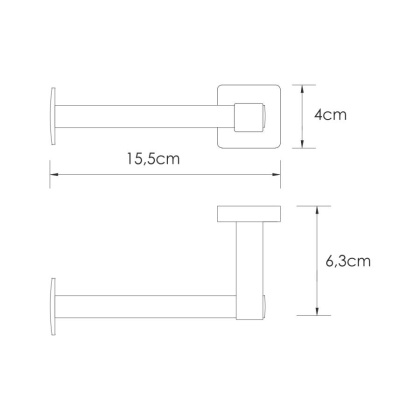 Rhin K-8796 Держатель туалетной бумаги