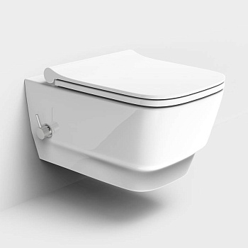 Унитаз подвесной, Bello Белый глянец