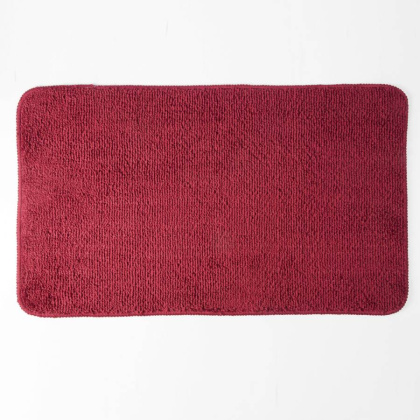 Коврик для ванной комнаты Vils, 75х45х1 см, красный, BM-1051