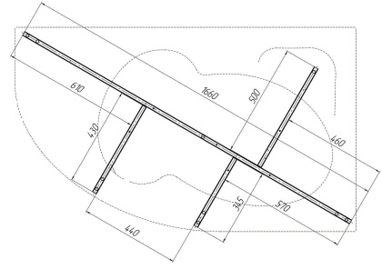 Рама разборная FINA 150х90 Рама разборная FINA 150х90
