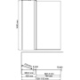 Berkel 48P02-110 Fixed Стеклянная шторка на ванну Wasserkraft