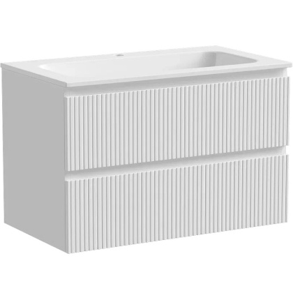 Тумба подвесная SANCOS Snob T 790х445х500, c двумя ящиками оснащенными доводчиками, Bianco, арт.SNT80W Тумба подвесная SANCOS Snob T 790х445х500, c двумя ящиками оснащенными доводчиками, Bianco, арт.SNT80W