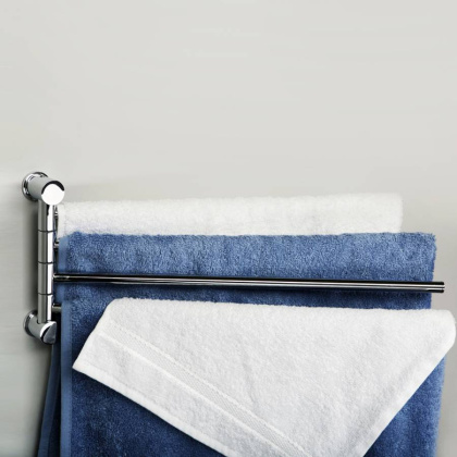 Держатель полотенец четверной, 40,5х17х3,1, хром, K-1034