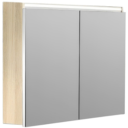 Зеркальный шкаф Vallessi 80 LIGHT OAK с подстветкой 547-L Boheme