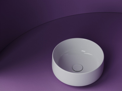 Умывальник чаша накладная круглая Element 355*355*150мм