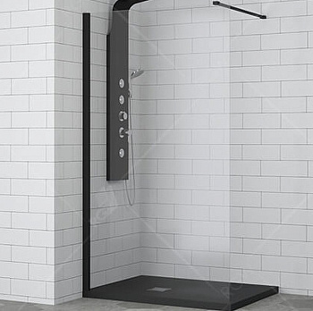 Душевая перегородка RGW Walk In WA-002B 80 35100208-14 профиль Черный стекло прозрачное Душевая перегородка RGW Walk In WA-002B 80 35100208-14 профиль Черный стекло прозрачное