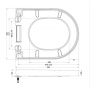 Сиденье с металлическими креплениями, системой Soft close BB865SC