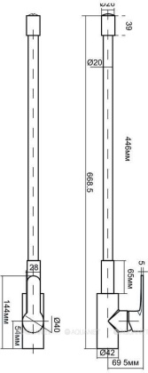 Смеситель для кухни Aquanet FF6239 черный