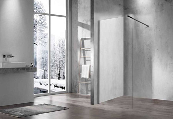 Душевая перегородка Walk-In VSW-1H800CLGM, 800*2000, вороненая сталь, стекло прозрачное Душевая перегородка Walk-In VSW-1H800CLGM, 800*2000, вороненая сталь, стекло прозрачное