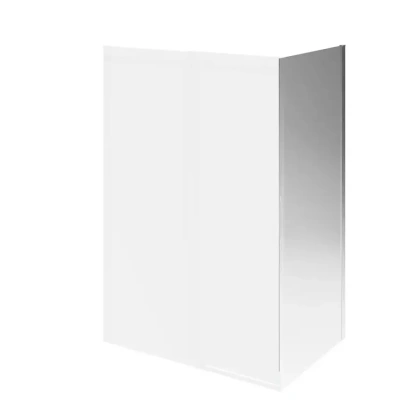 Душевая боковая панель CRISTALLO, 100х210, брашированный никель