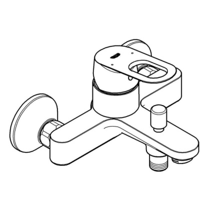 Смеситель для ванны Grohe BauLoop 23341000 хром Смеситель для ванны Grohe BauLoop 23341000 хром
