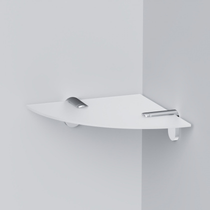 Угловая стеклянная полка X-Joy, 5х20,5х20,5 см, A8434900