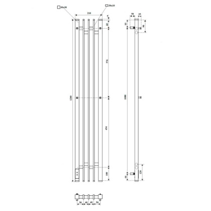 Полотенцесушитель электрический Point Фрея PN20732B П2 180x1200 диммер слева, черный Полотенцесушитель электрический Point Фрея PN20732B П2 180x1200 диммер слева, черный