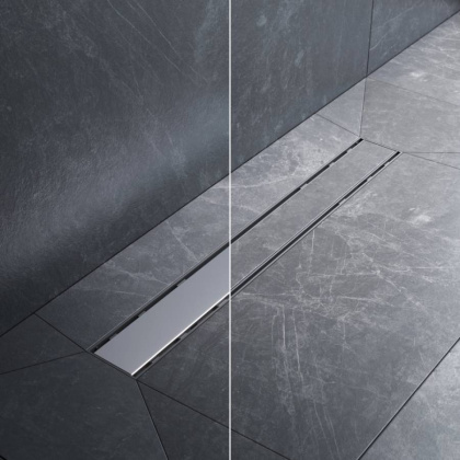 W02SC-U11-060-04SB PrimeFlow Трап для душа линейный универс затвор Tile 60см цвет сталь мат W02SC-U11-060-04SB PrimeFlow Трап для душа линейный универс затвор Tile 60см цвет сталь мат