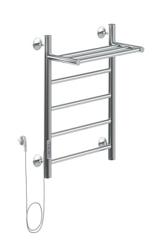 Полотенцесушитель электрический Aquanet Mauro 60х40 Тэн слева, с полкой